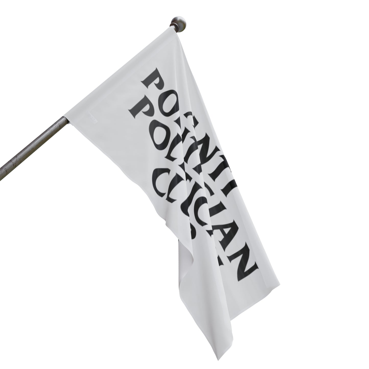 ANTI POLITICIAN POLITICAL CLUB POLE FLAG