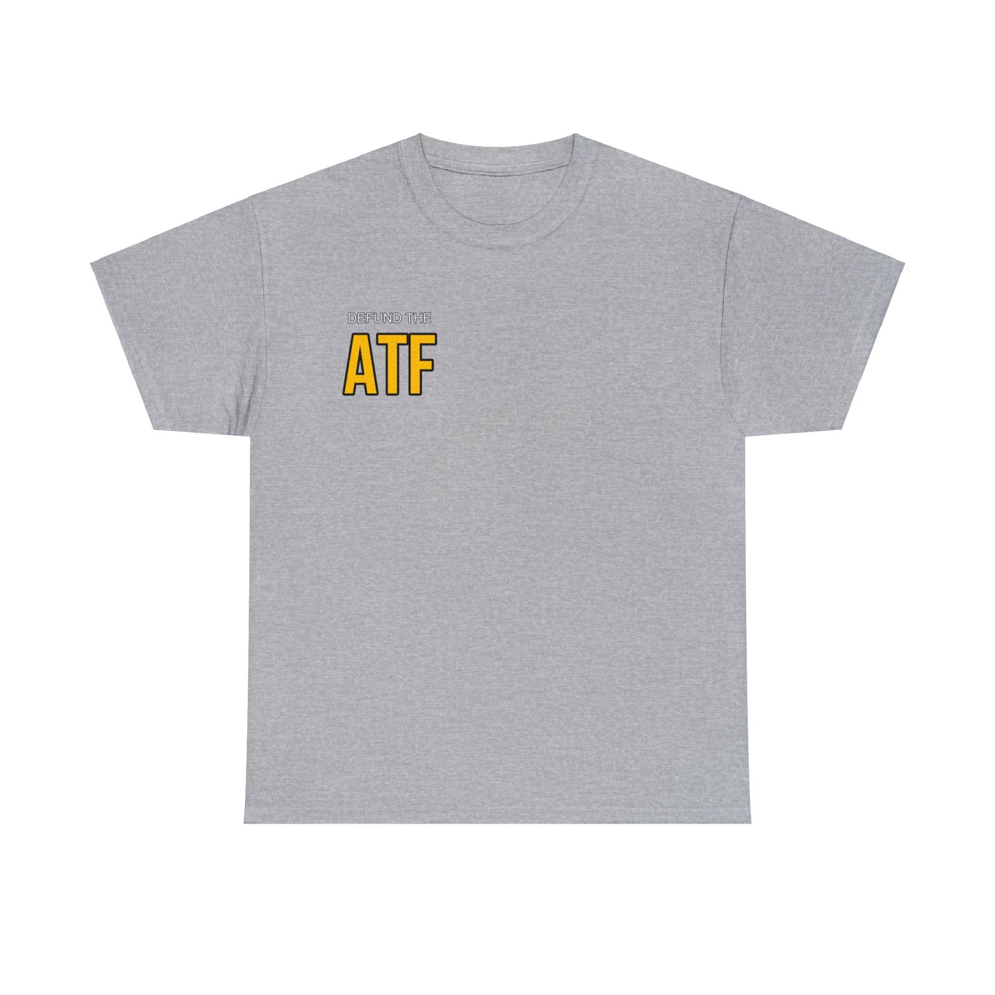 Defund the ATF (front pocket, full back print)