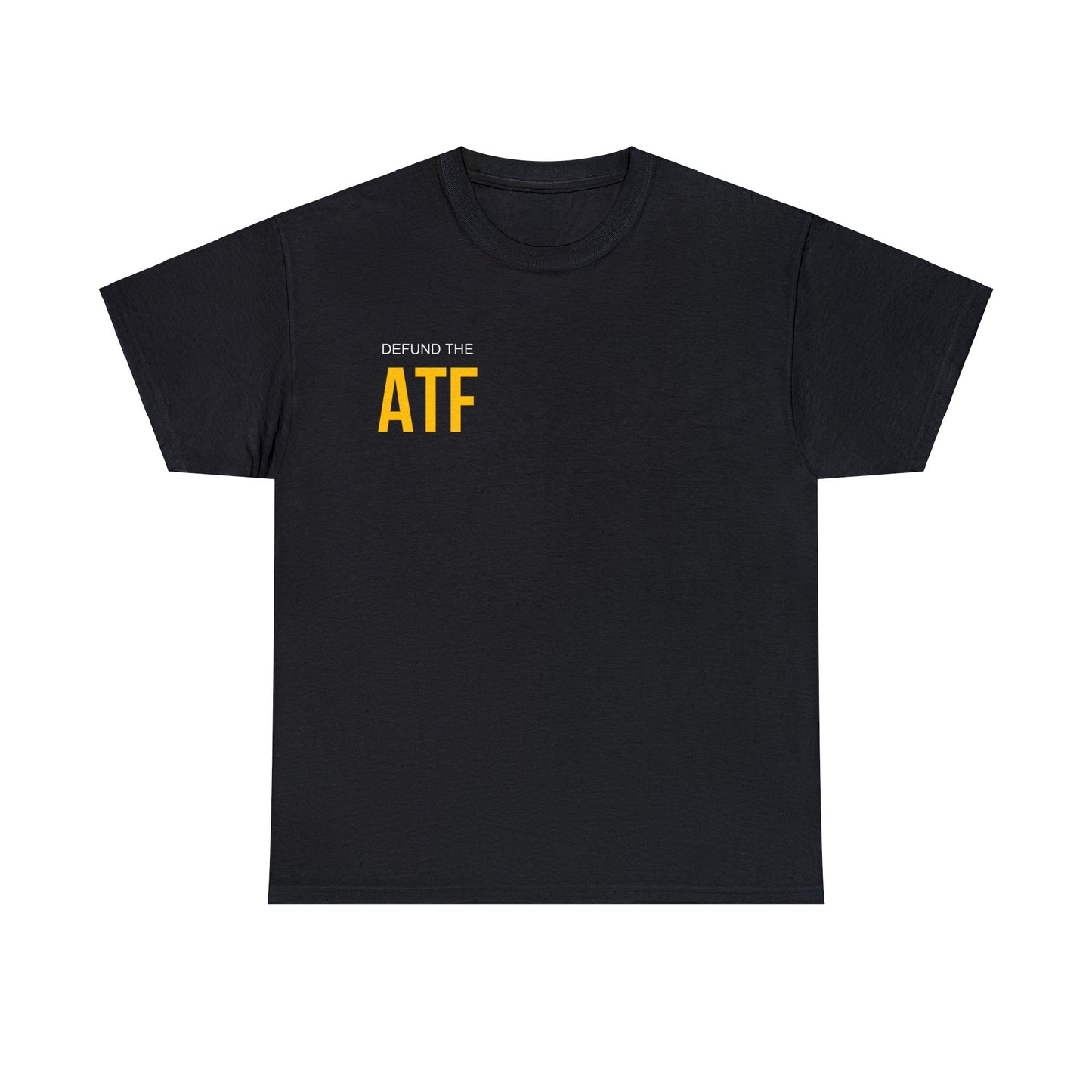 Defund the ATF (front pocket, full back print)