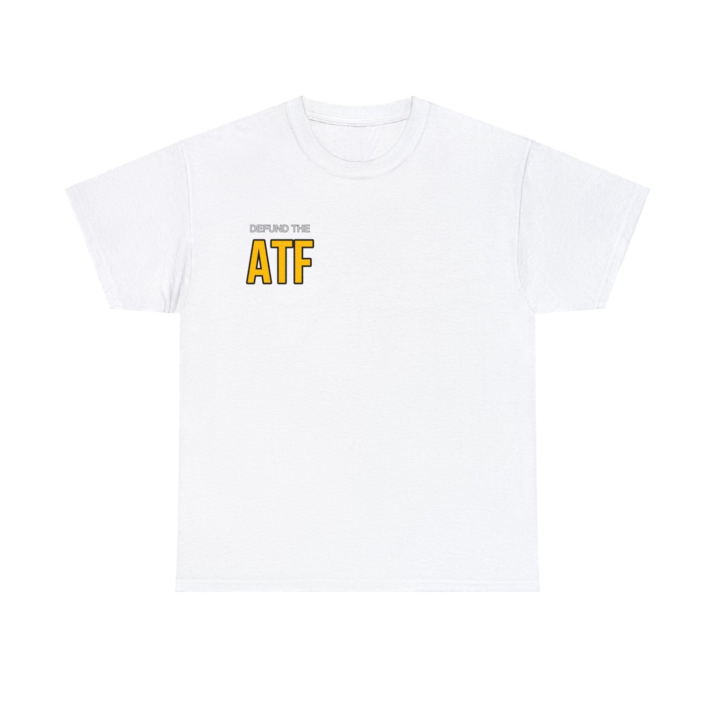 Defund the ATF (front pocket, full back print)