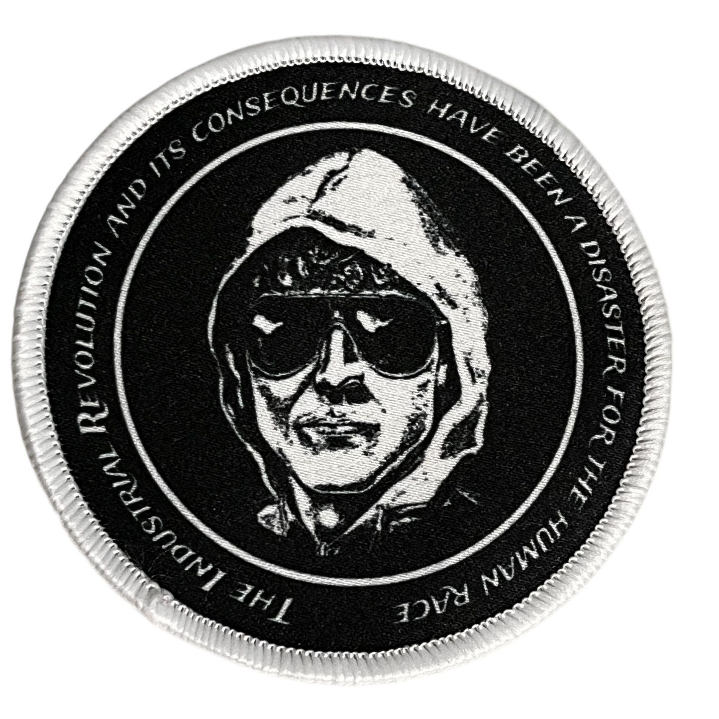 Uncle Ted Kaczynski Industrial Revolution Sewn Morale Patch