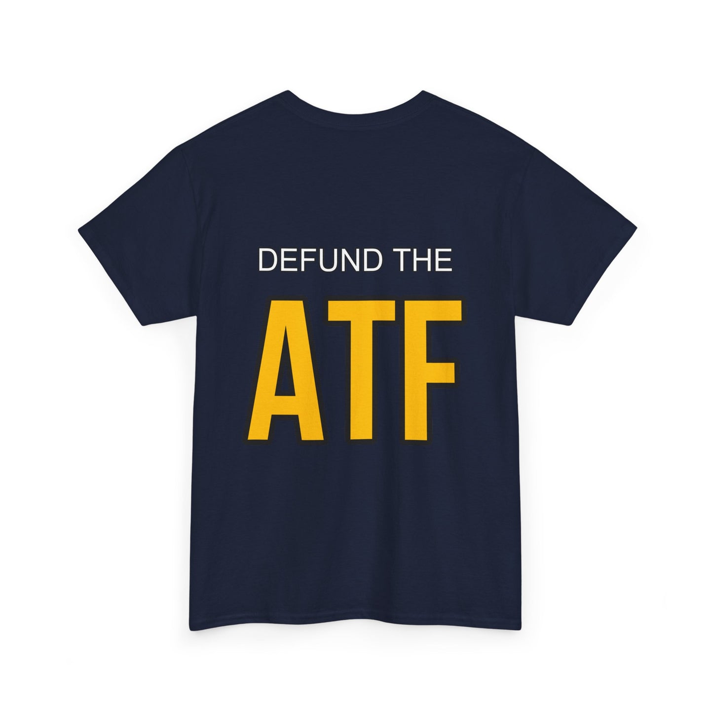 DEFUND THE ATF (front pocket, full back print)