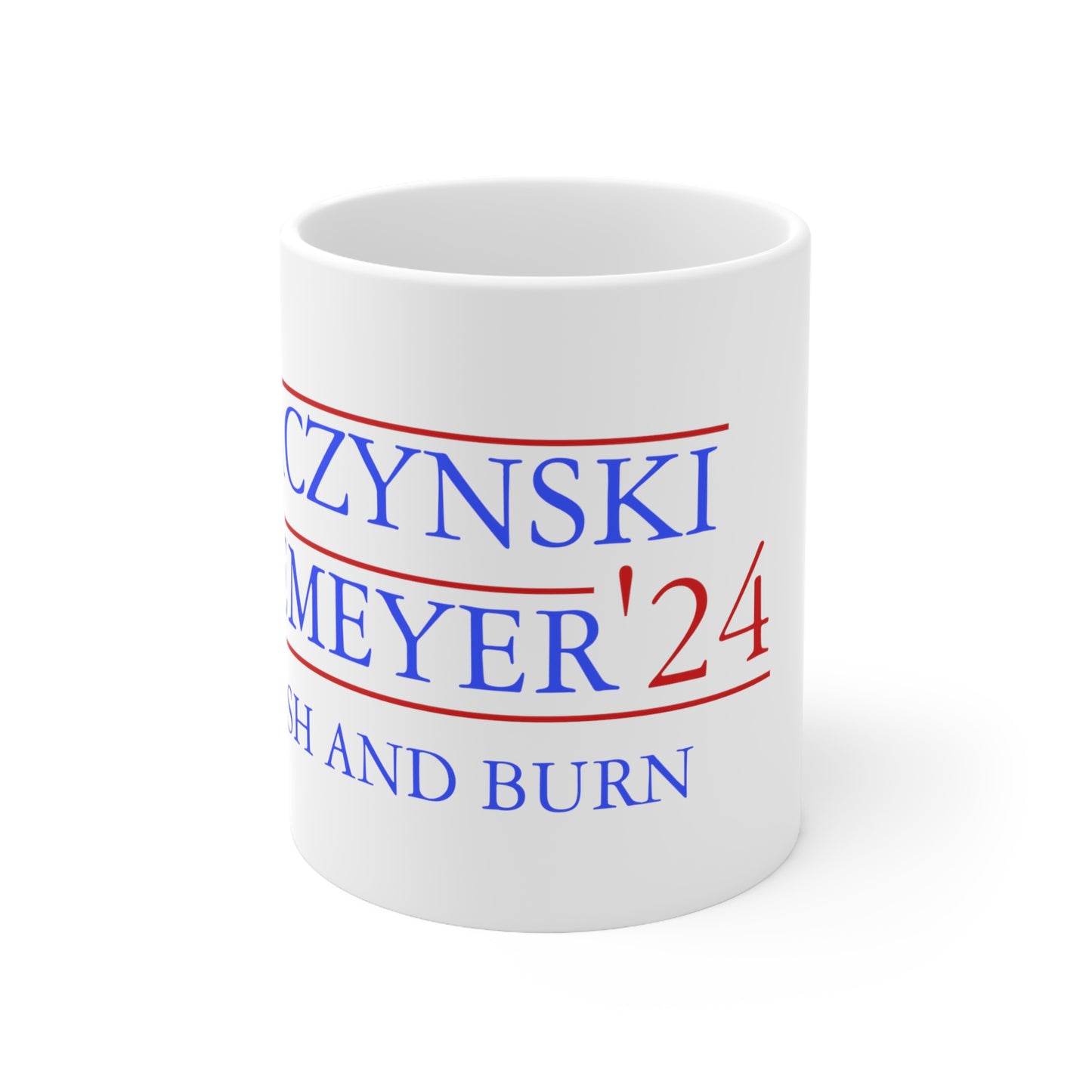 KACZYNSKI HEEMEYER PRESIDENTIAL CAMPAIGN CERAMIC MUG