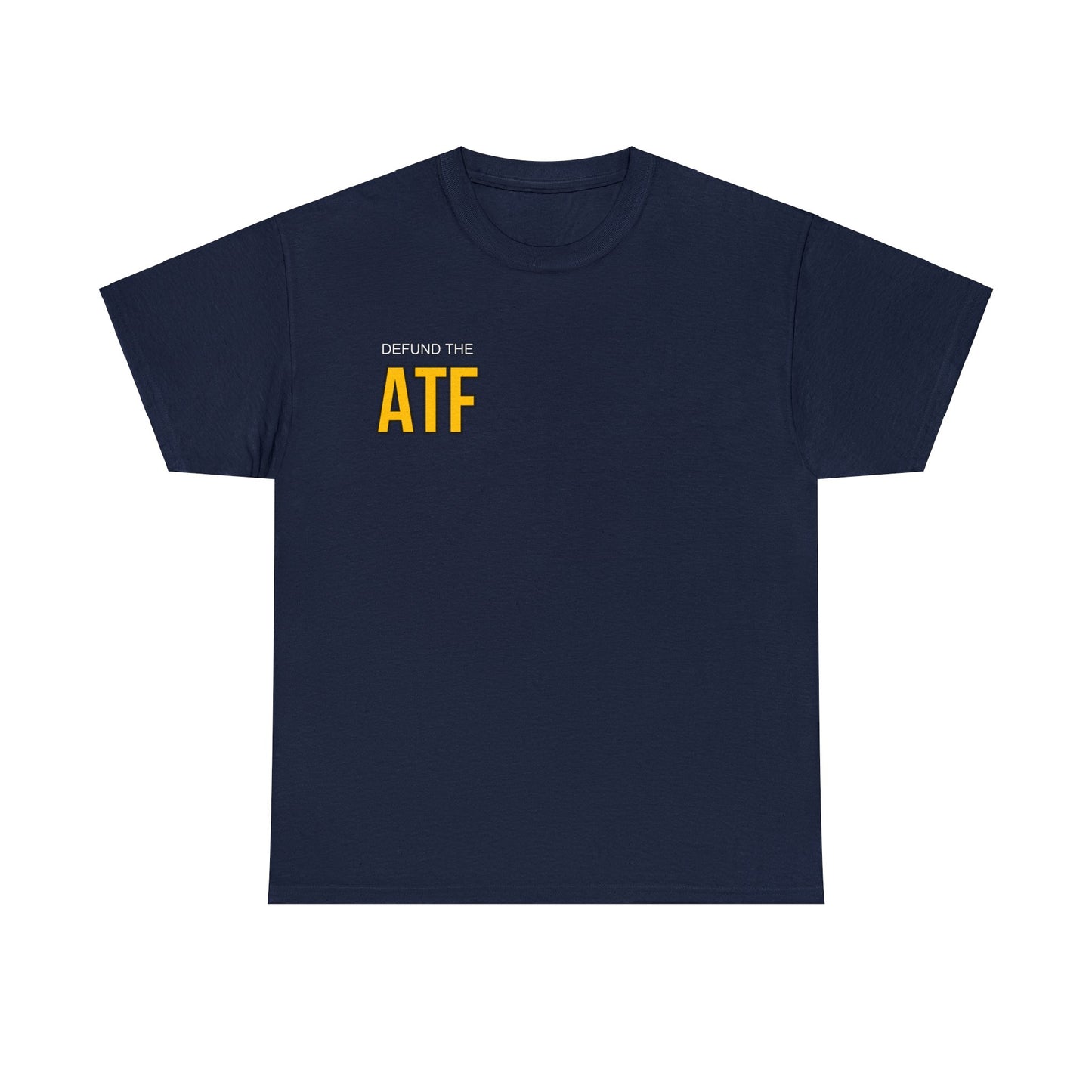 Defund the ATF (front pocket, full back print)
