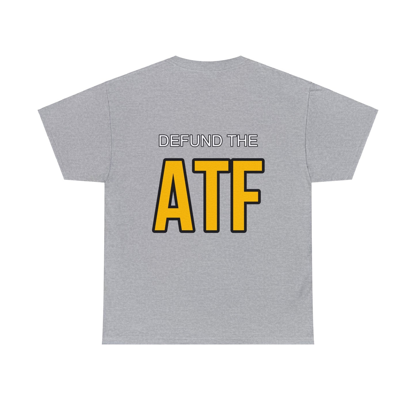 Defund the ATF (front pocket, full back print)