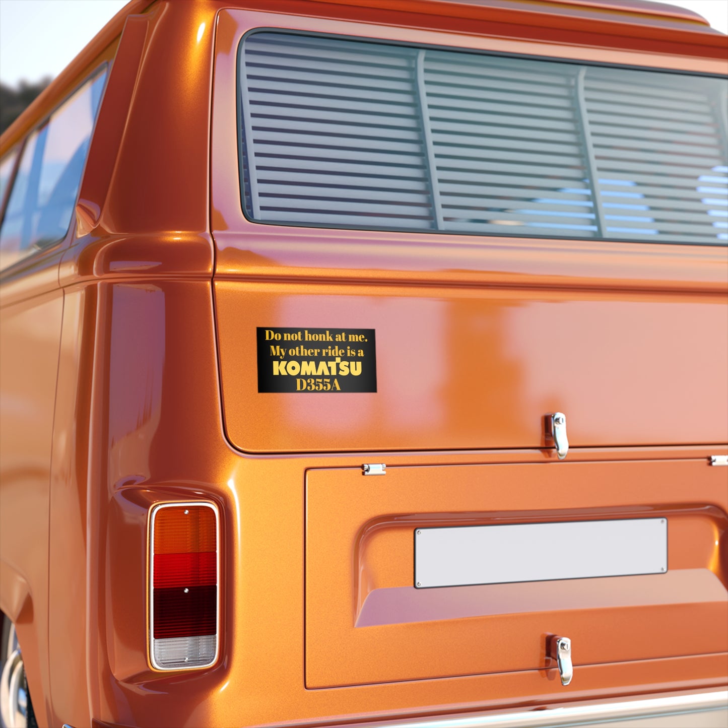 Komatsu D355A Bumper Sticker