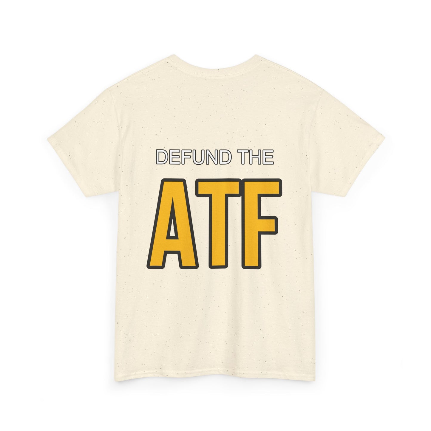 DEFUND THE ATF (front pocket, full back print)