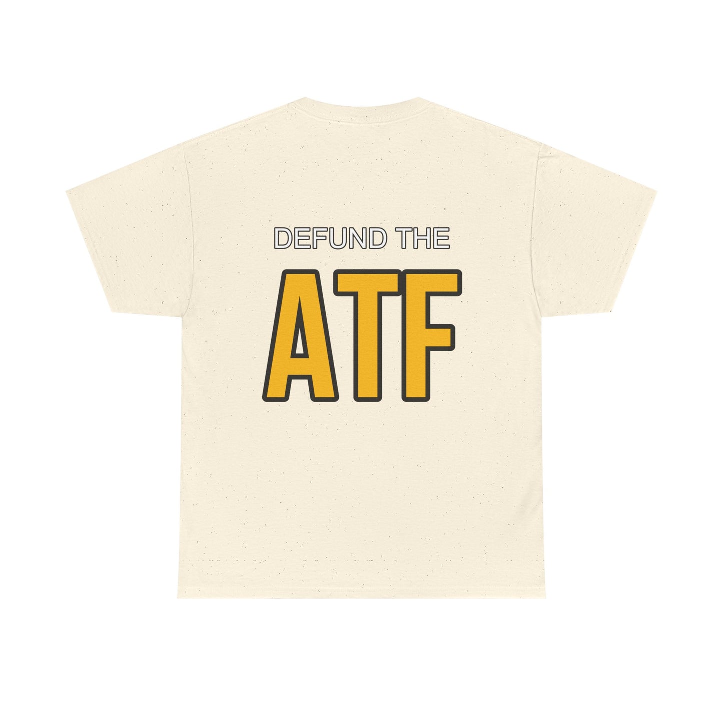 DEFUND THE ATF (front pocket, full back print)