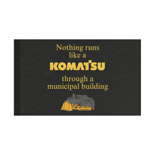 NOTHIN' RUNS LIKE A KOMATSU DEERE POLE FLAG