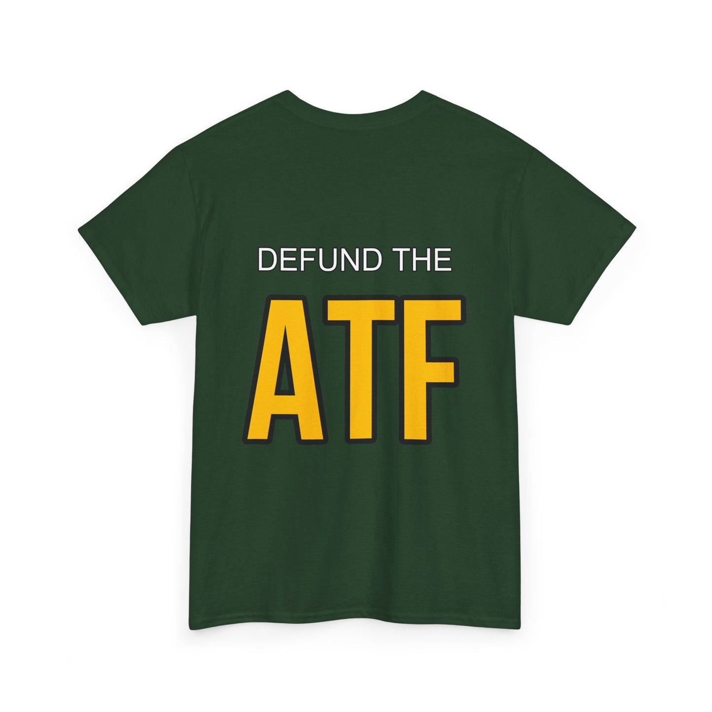 DEFUND THE ATF (front pocket, full back print)
