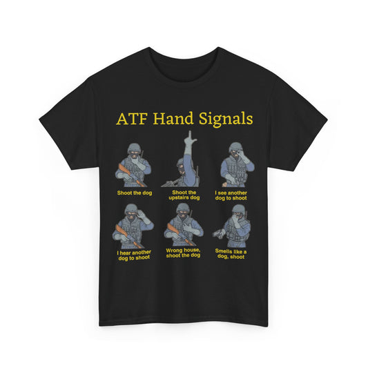 ATF Dog Hand Signals (Front Print)