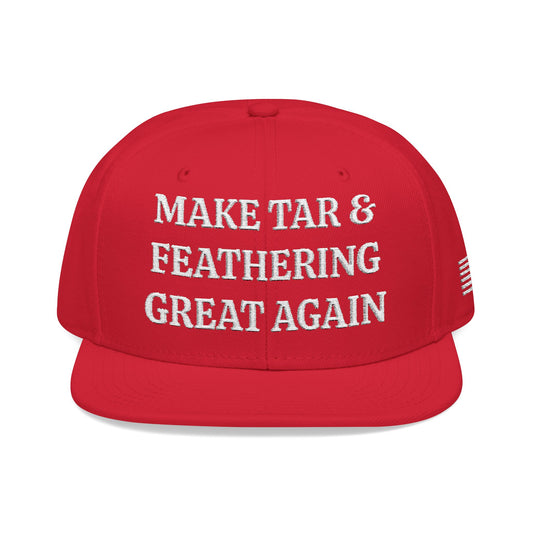 MAKE TAR & FEATHERING GREAT AGAIN "MAGA" EMBROIDERED HAT