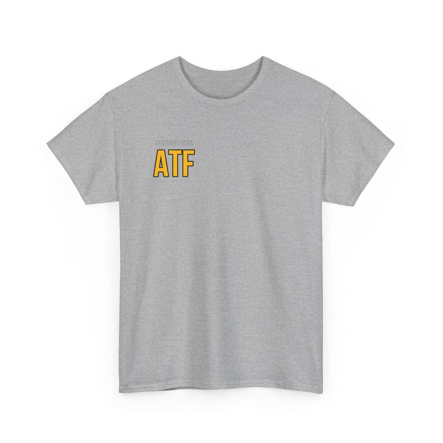 DEFUND THE ATF (front pocket, full back print)