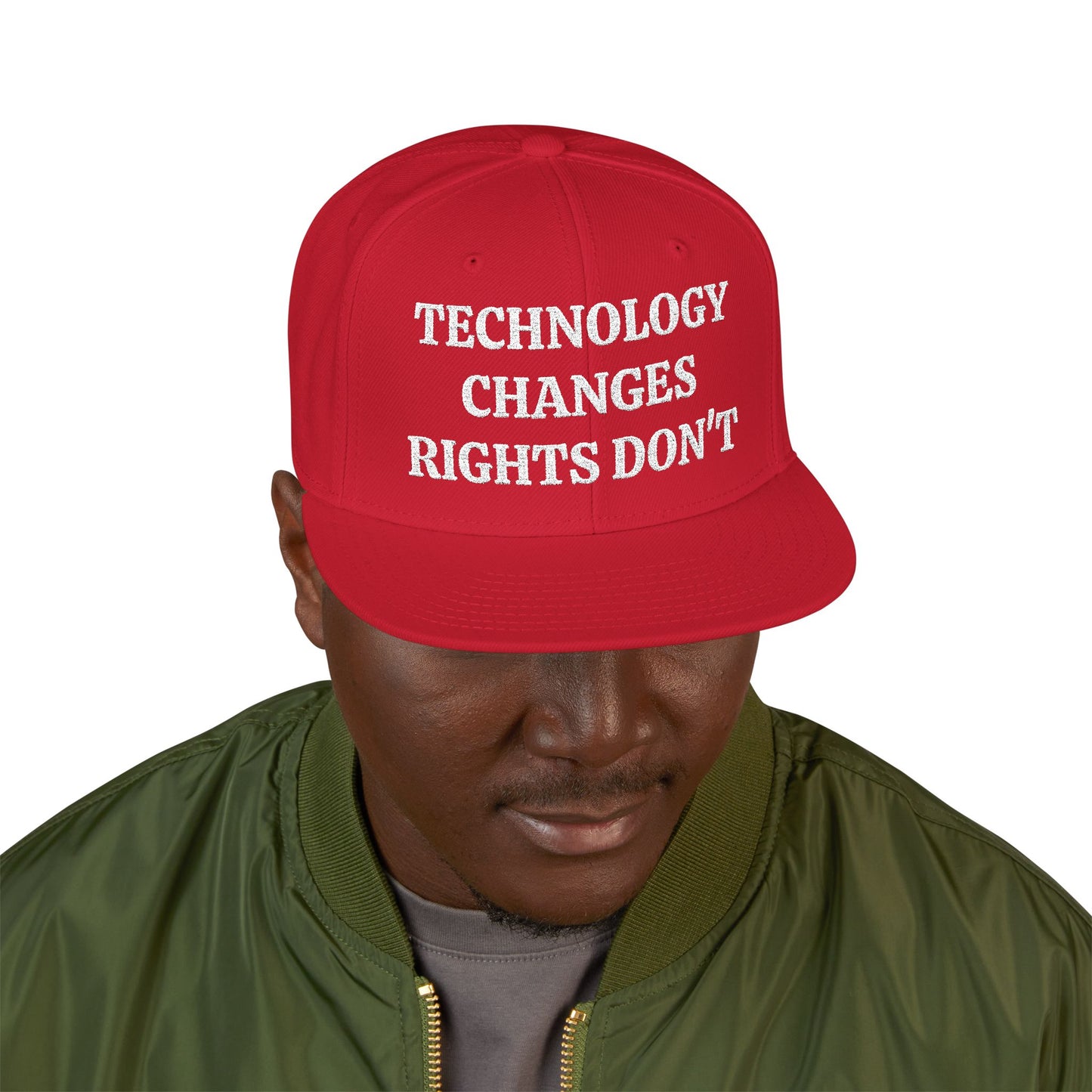 TECHNOLOGY CHANGES, RIGHTS DON'T "MAGA" EMBROIDERED HAT
