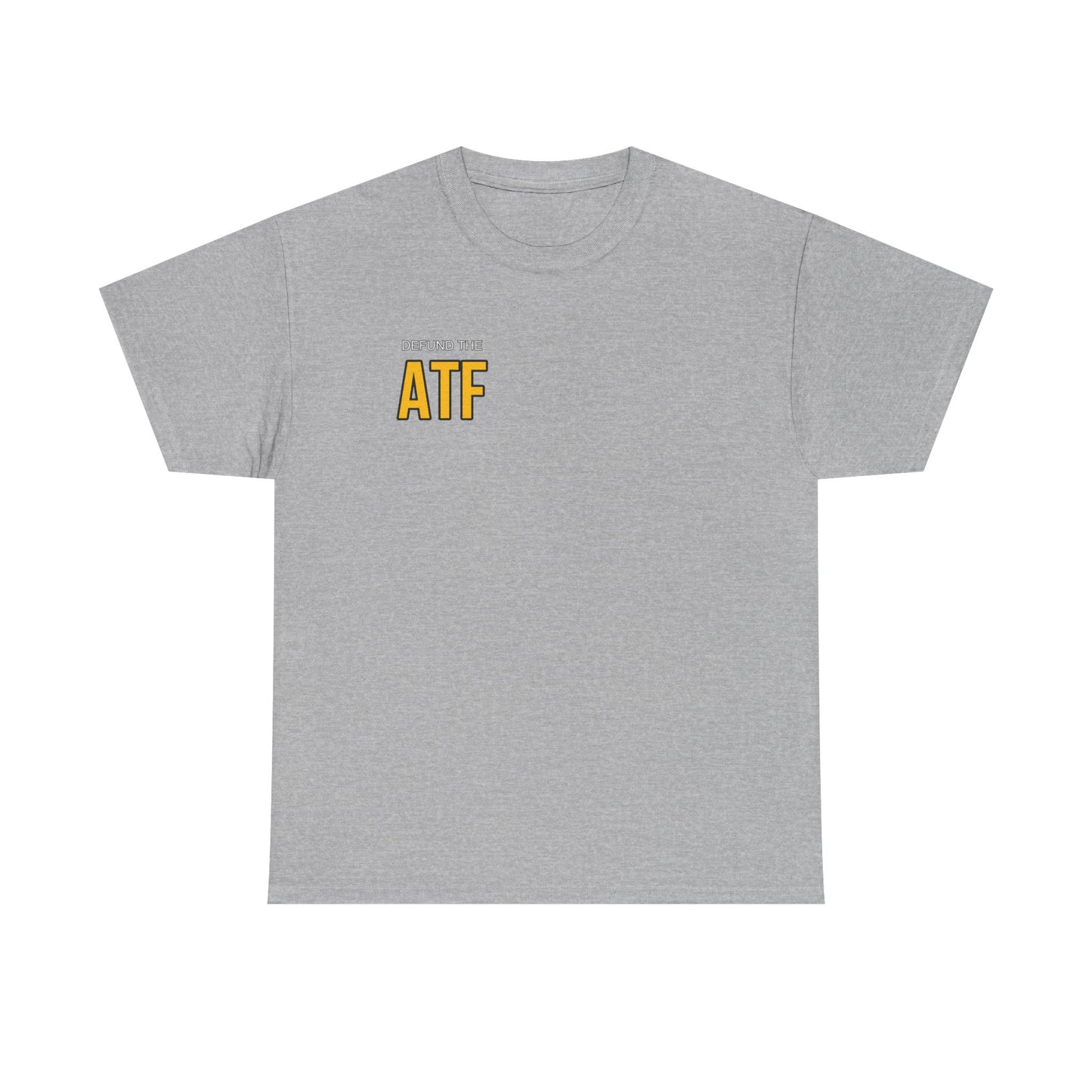 DEFUND THE ATF (front pocket, full back print)