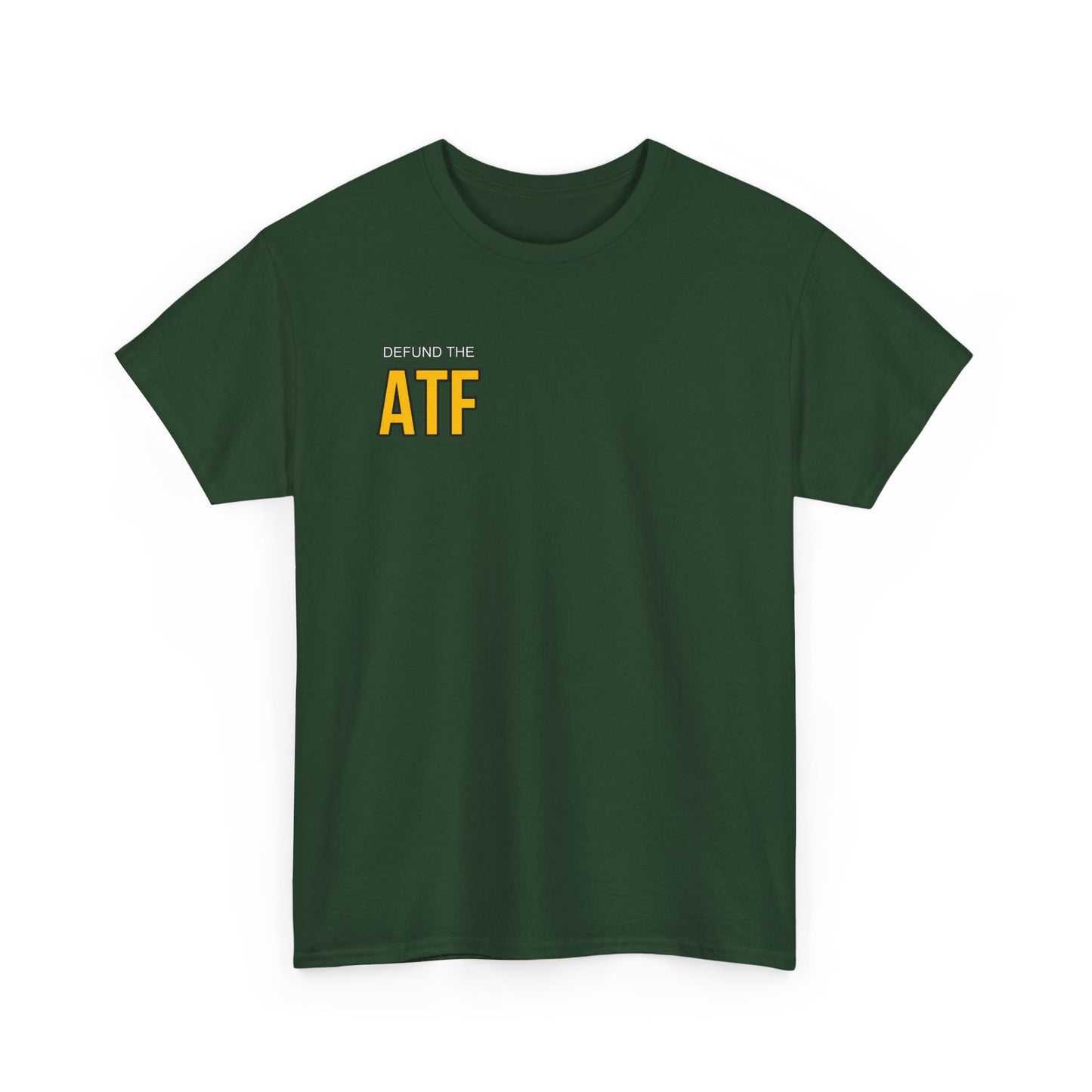 DEFUND THE ATF (front pocket, full back print)