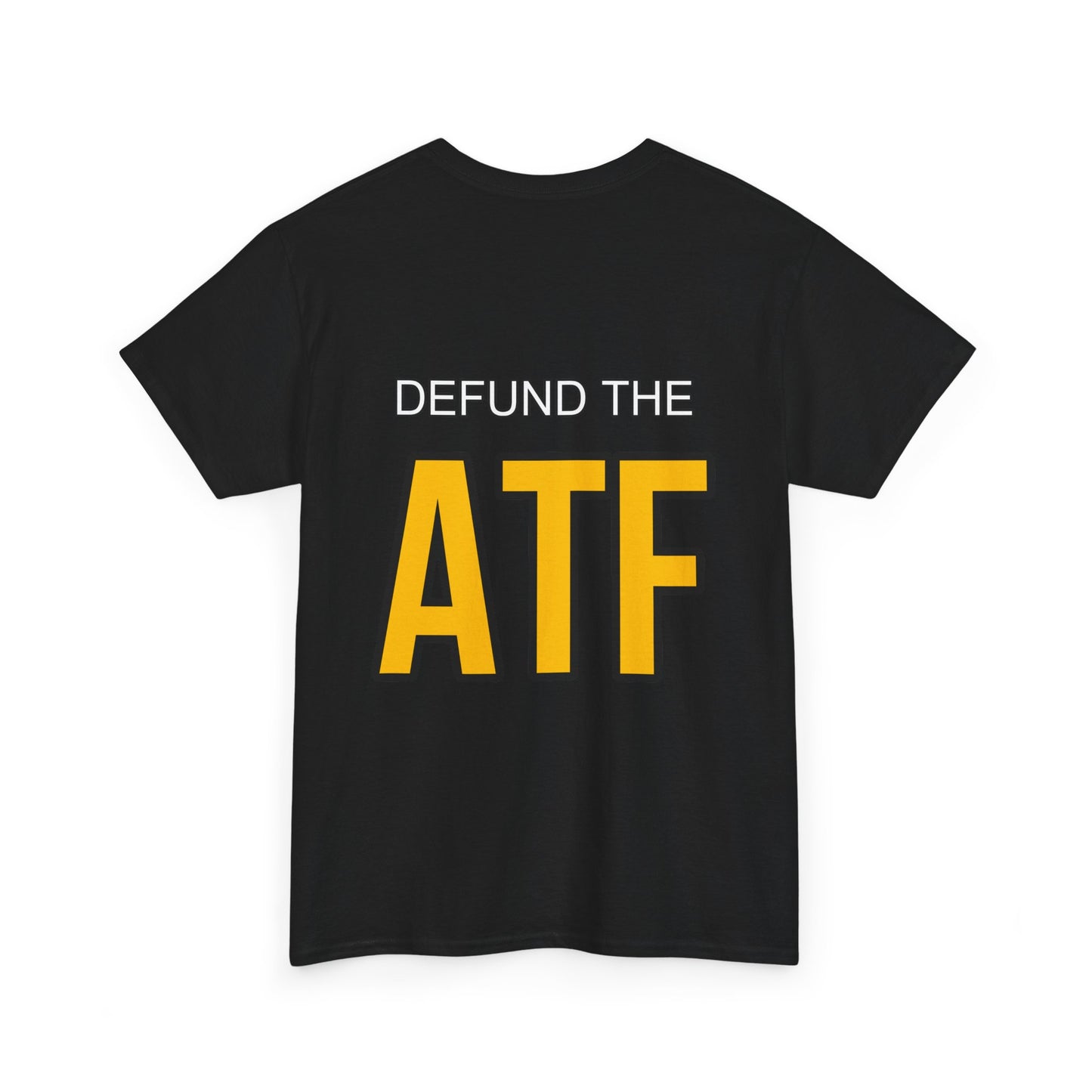 DEFUND THE ATF (front pocket, full back print)