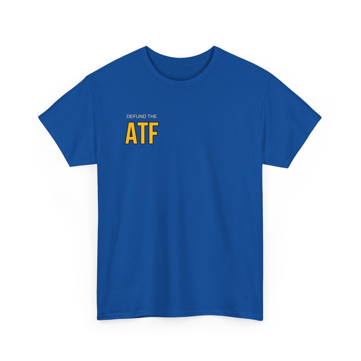 DEFUND THE ATF (front pocket, full back print)