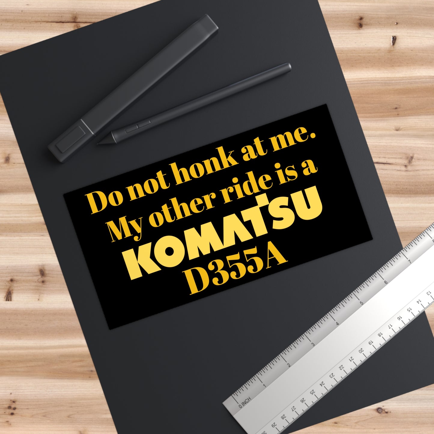 Komatsu D355A Bumper Sticker