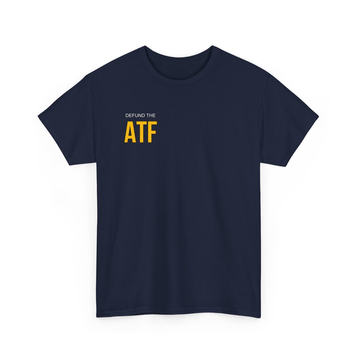 DEFUND THE ATF (front pocket, full back print)