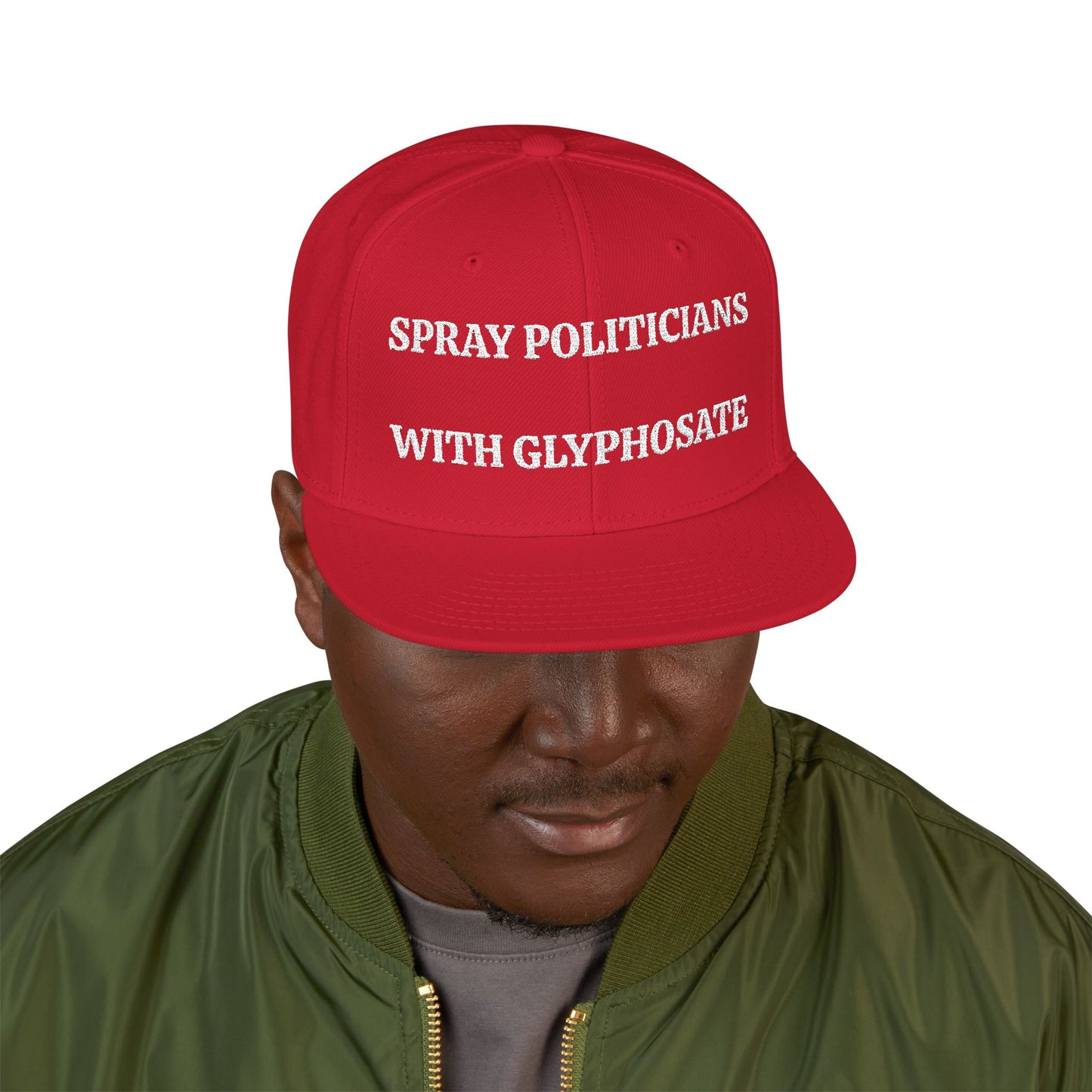 SPRAY POLITICIANS WITH GLYPHOSATE "MAGA" EMBROIDERED HAT