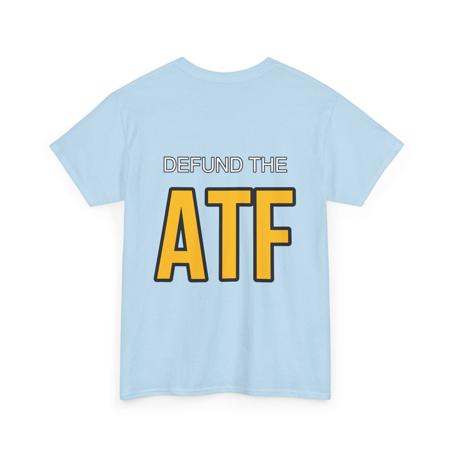 DEFUND THE ATF (front pocket, full back print)