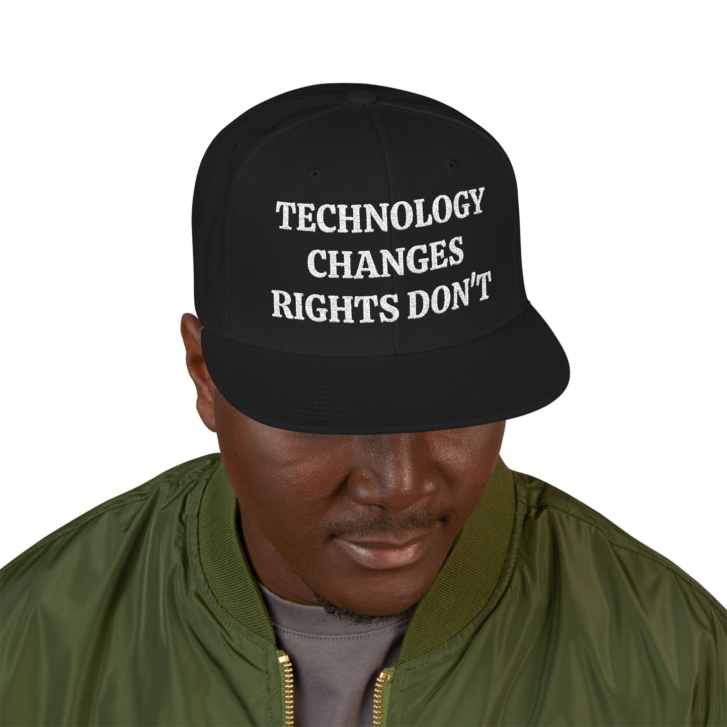 TECHNOLOGY CHANGES, RIGHTS DON'T "MAGA" EMBROIDERED HAT
