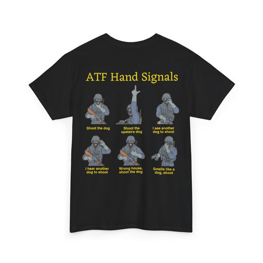 ATF Dog Hand Signals (Back Print)
