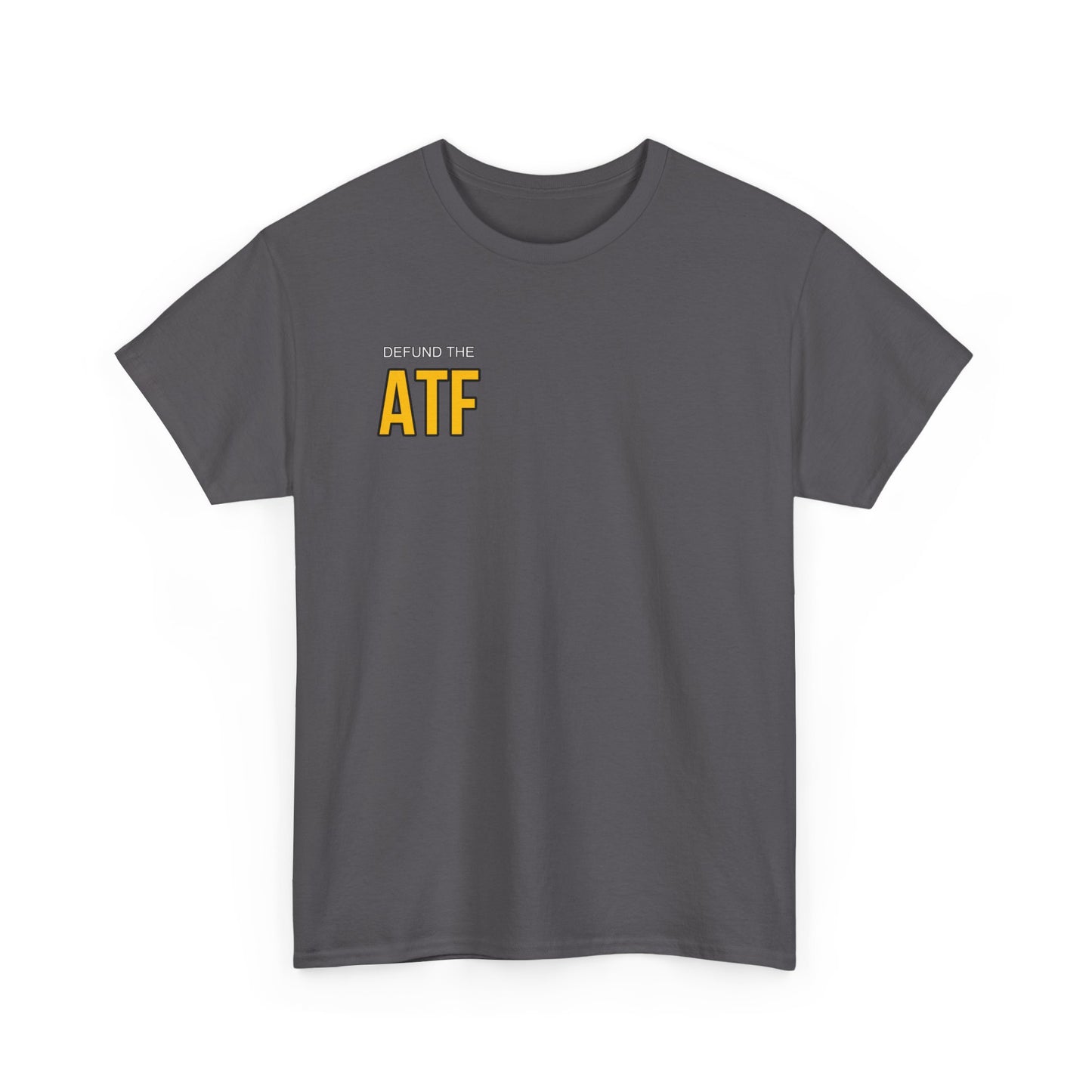 DEFUND THE ATF (front pocket, full back print)