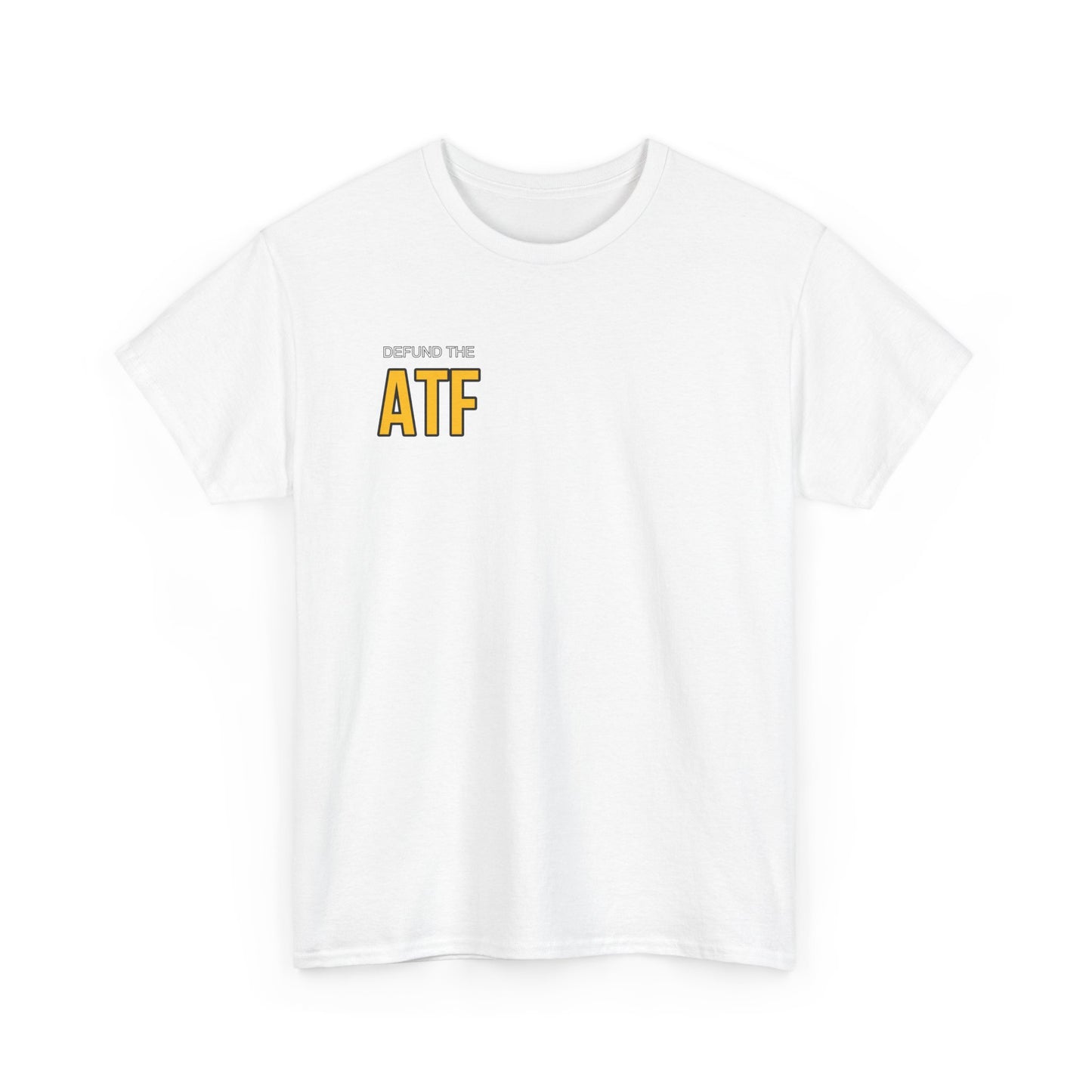 DEFUND THE ATF (front pocket, full back print)