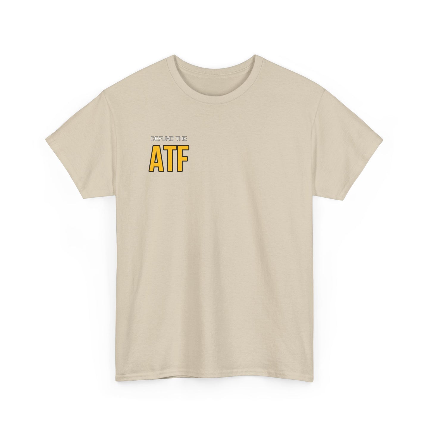DEFUND THE ATF (front pocket, full back print)