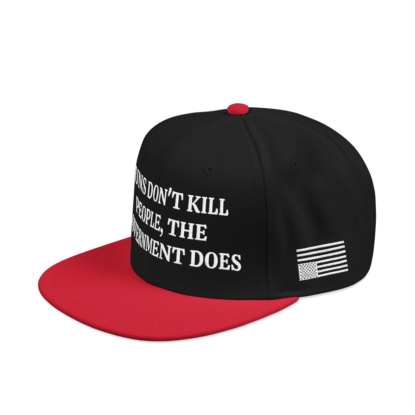 GUNS DON'T KILL PEOPLE, THE GOVERNMENT DOES "MAGA" EMBROIDERED HAT