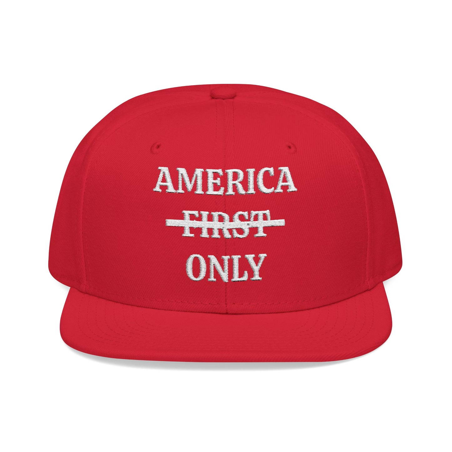 AMERICA ONLY "MAGA" EMBROIDERED HAT