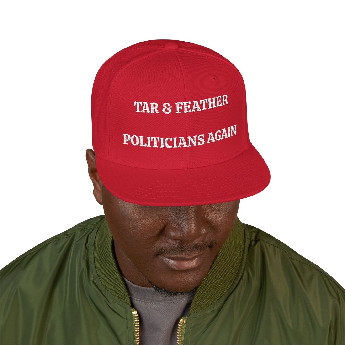 TAR & FEATHER POLITICIANS AGAIN "MAGA" EMBROIDERED HAT