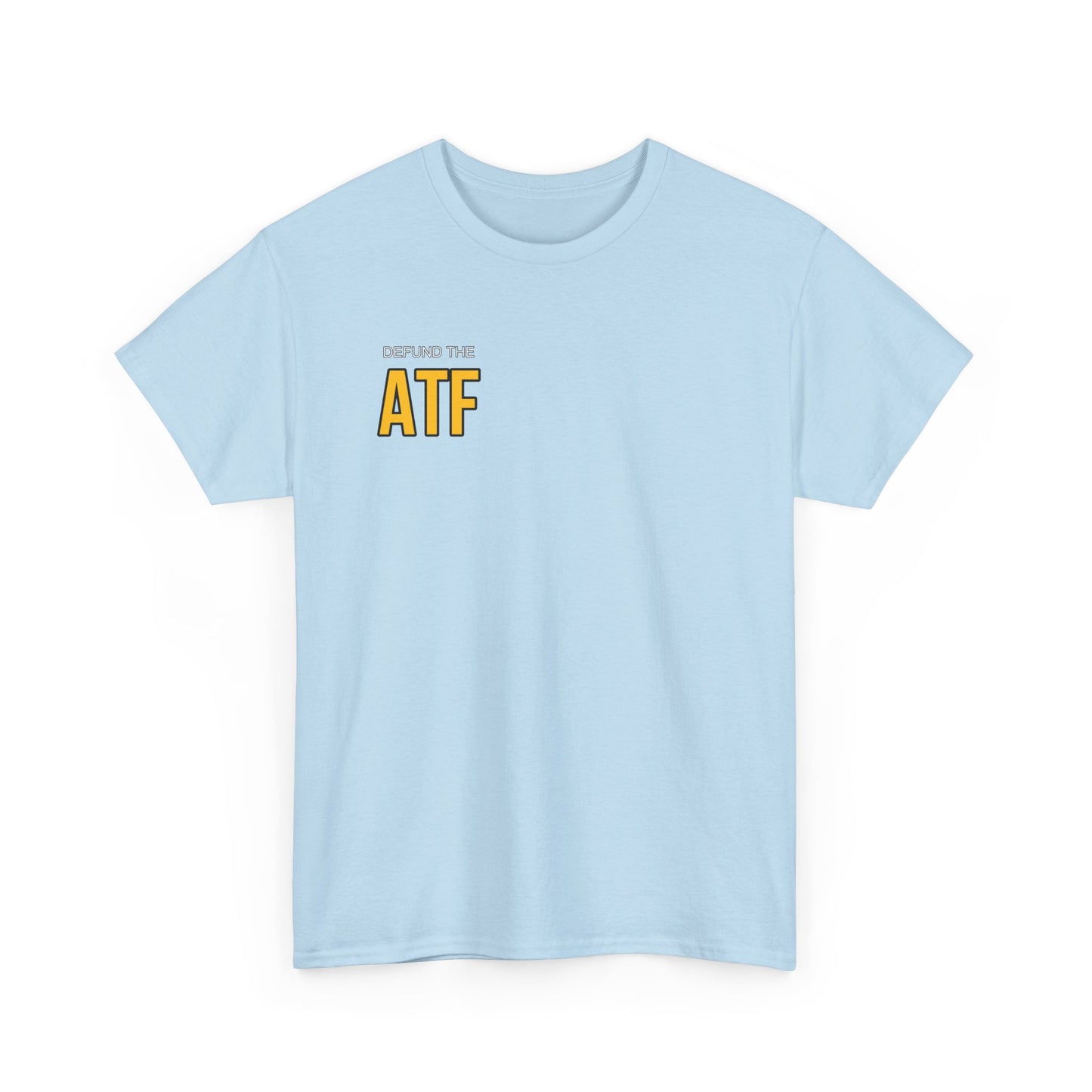 DEFUND THE ATF (front pocket, full back print)