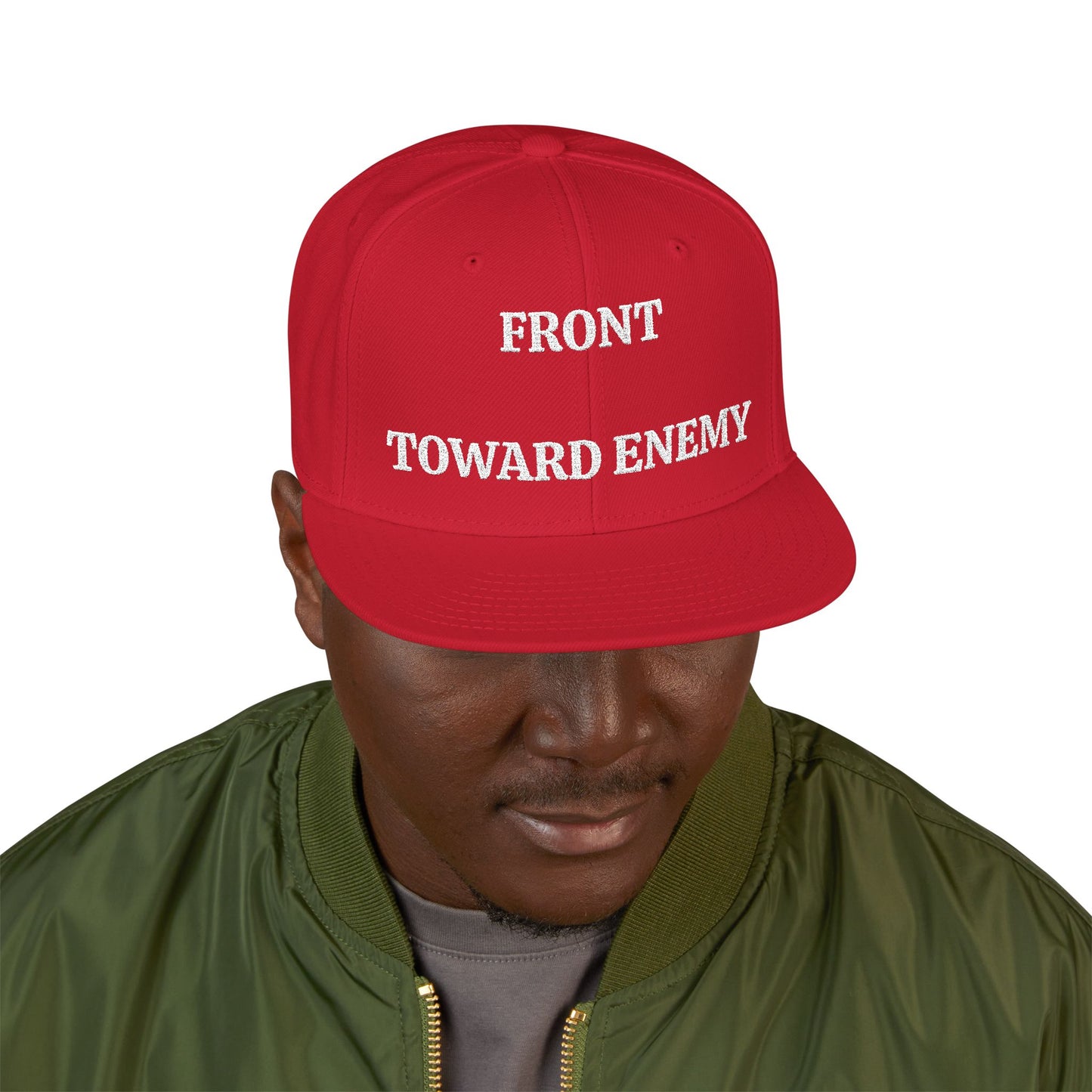 FRONT TOWARD ENEMY CLAYMORE "MAGA" EMBROIDERED HAT