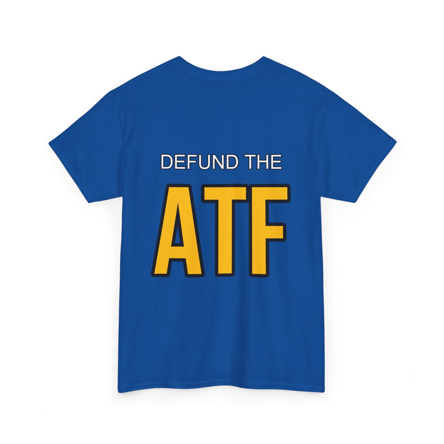 DEFUND THE ATF (front pocket, full back print)