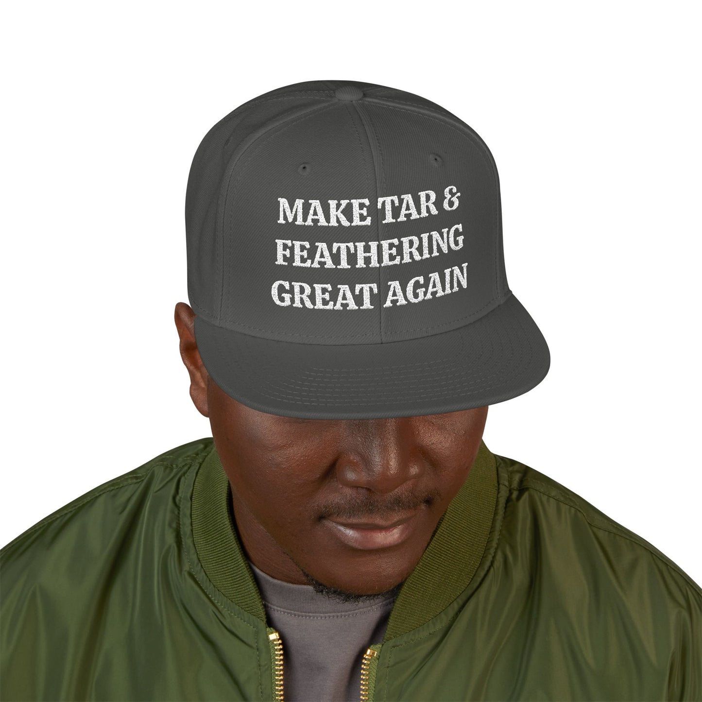 MAKE TAR & FEATHERING GREAT AGAIN "MAGA" EMBROIDERED HAT