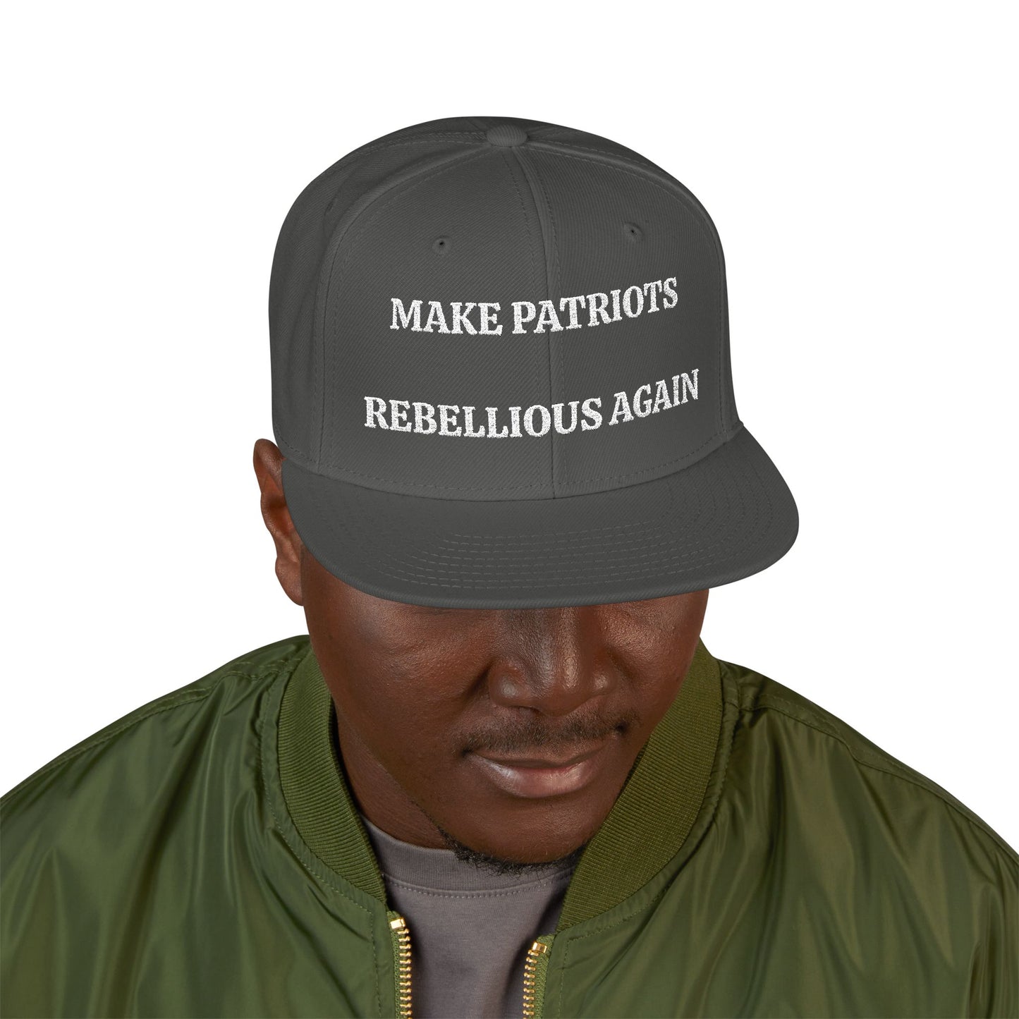 MAKE PATRIOTS REBELLIOUS AGAIN "MAGA" EMBROIDERED HAT