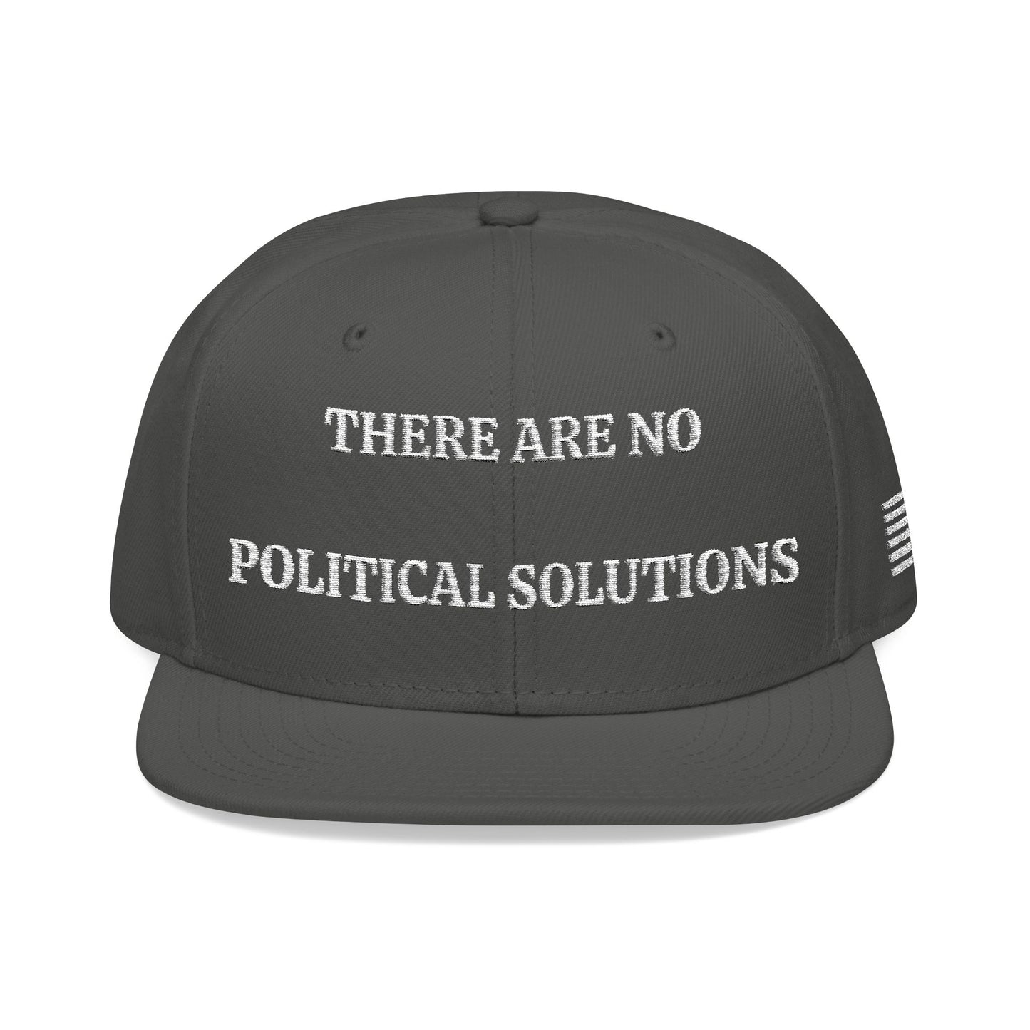 THERE ARE NO POLITICAL SOLUTIONS "MAGA" EMBROIDERED HAT