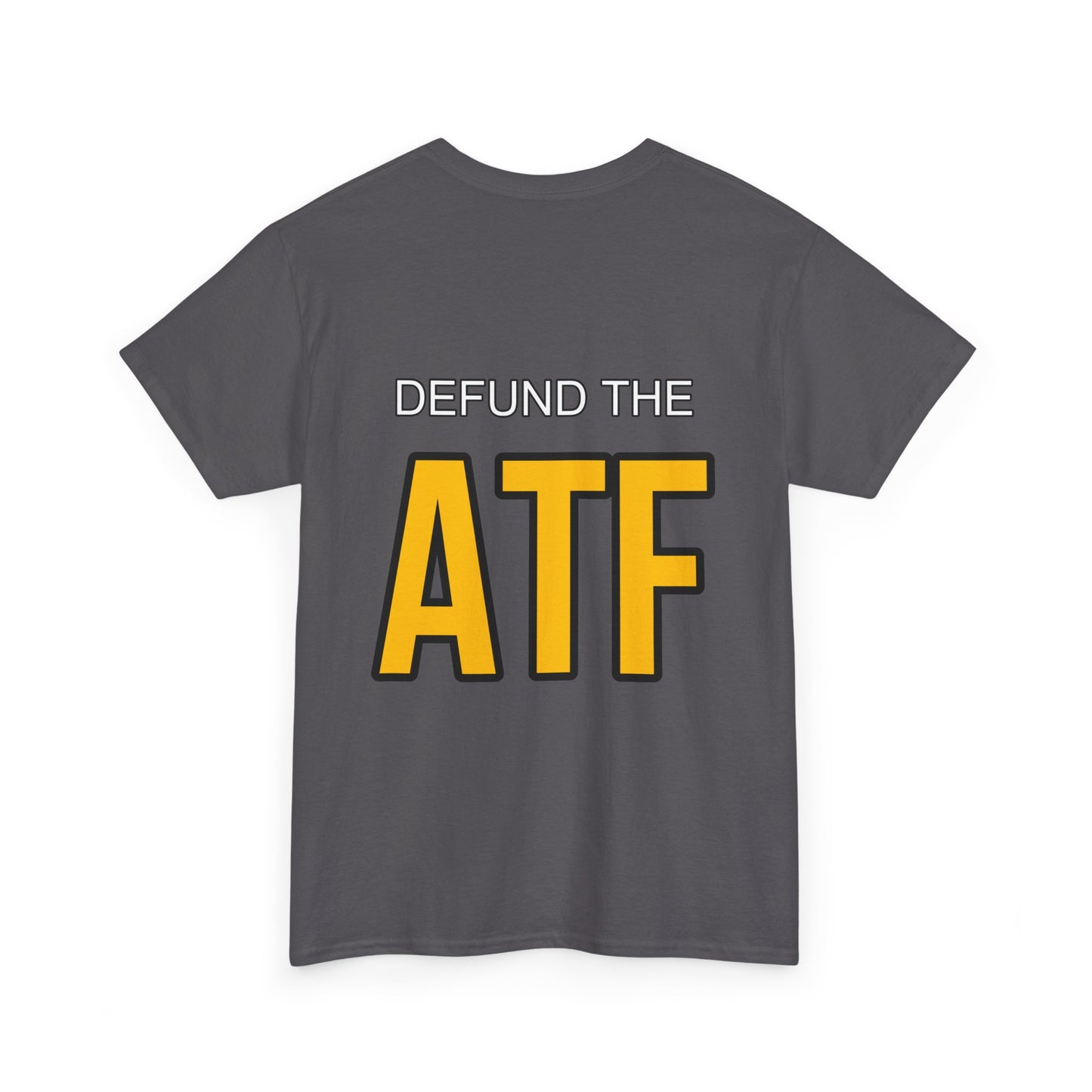DEFUND THE ATF (front pocket, full back print)