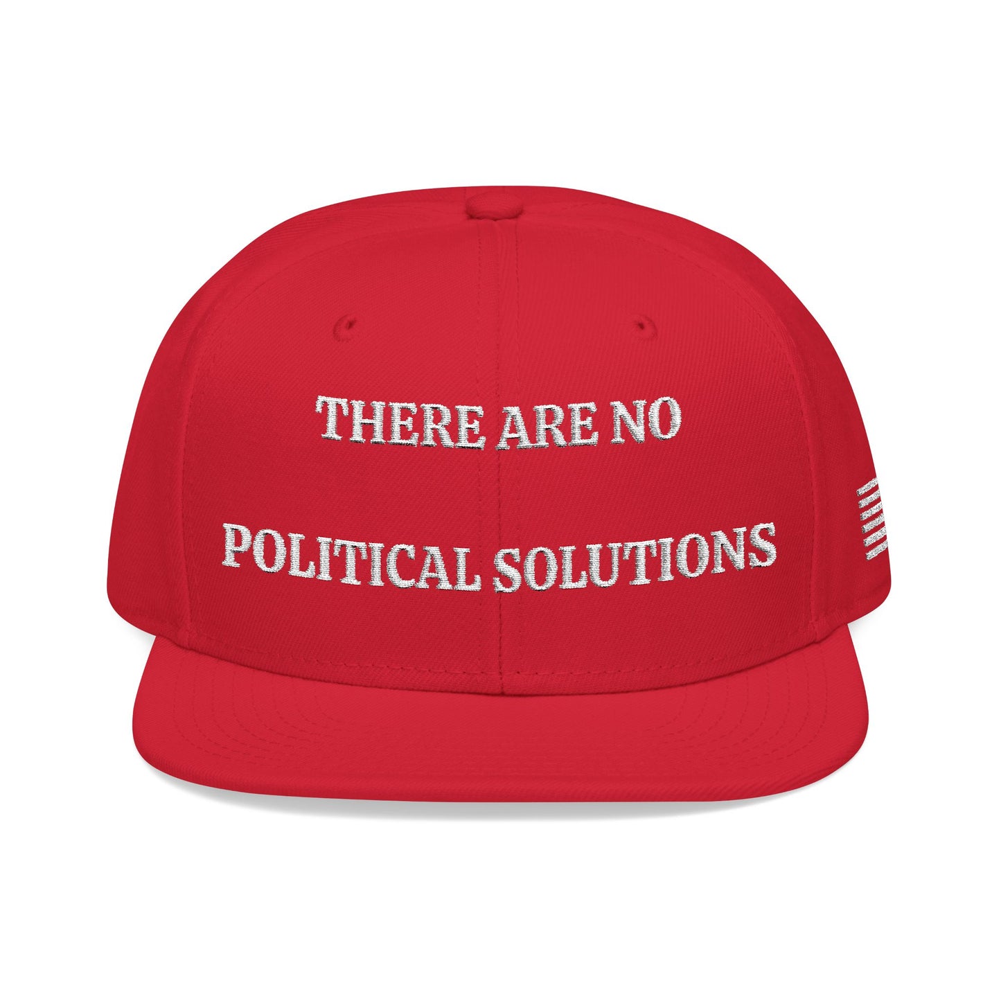 THERE ARE NO POLITICAL SOLUTIONS "MAGA" EMBROIDERED HAT