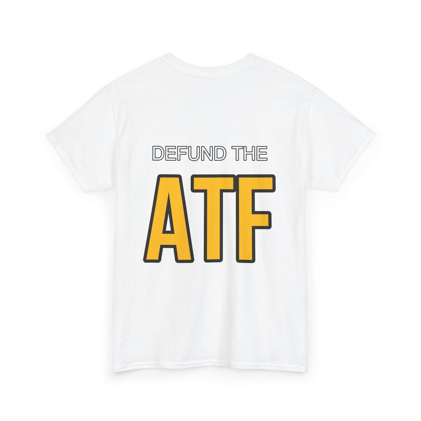 DEFUND THE ATF (front pocket, full back print)
