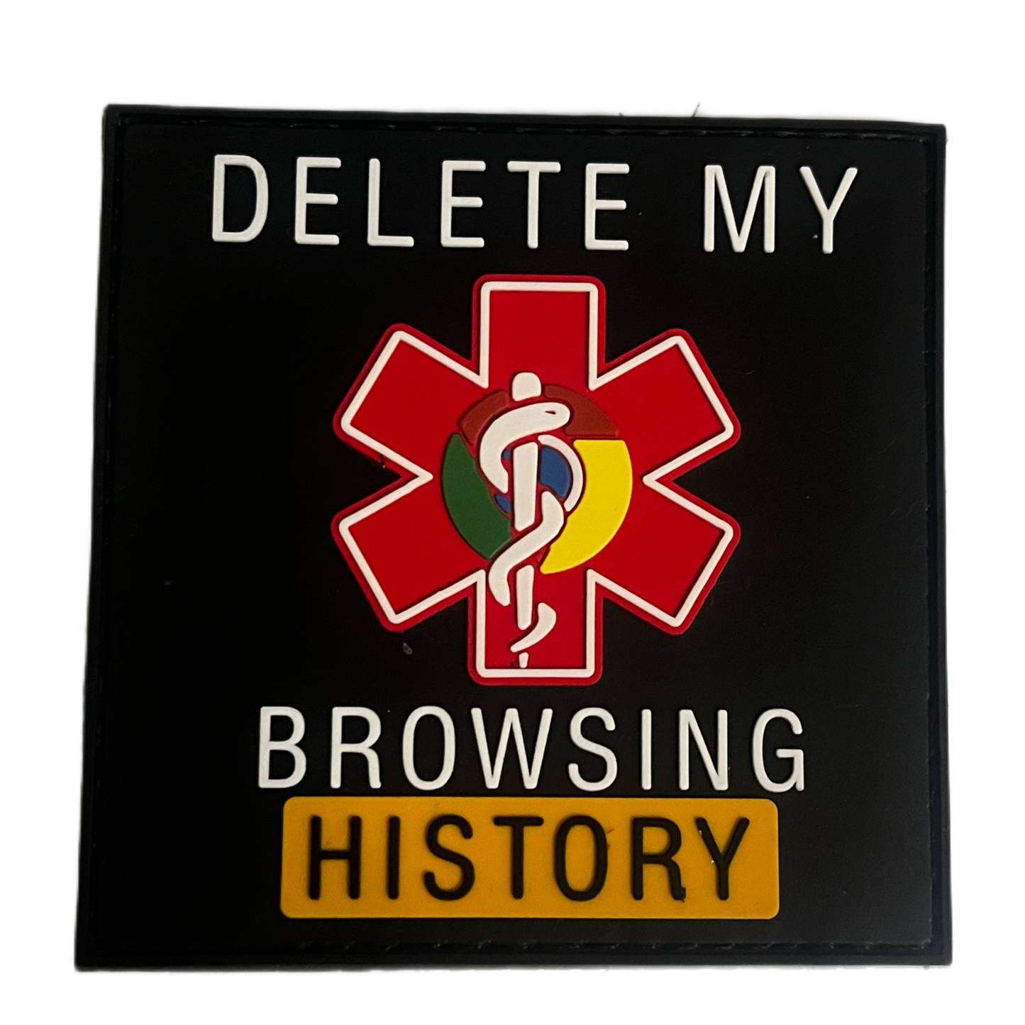 Delete My Browser History PVC Morale Patch