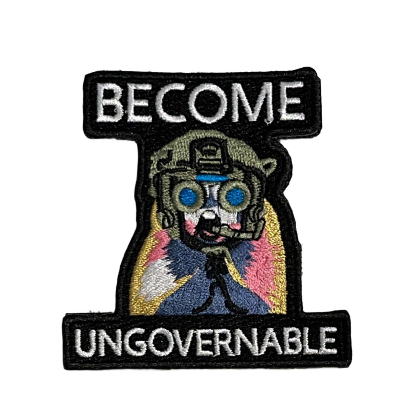 Become Ungovernable Trash Panda Raccoon Sewn Morale Patch