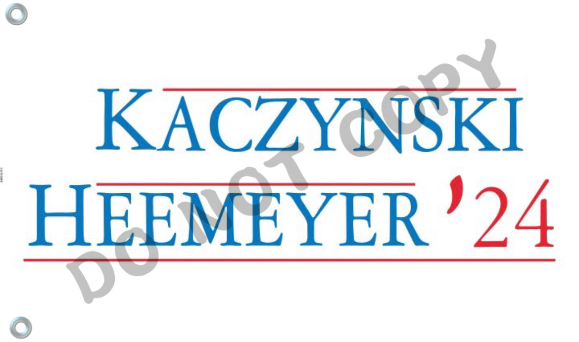 Ted Kaczynski Marvin Heemeyer '24 Presidential Campaign Flag