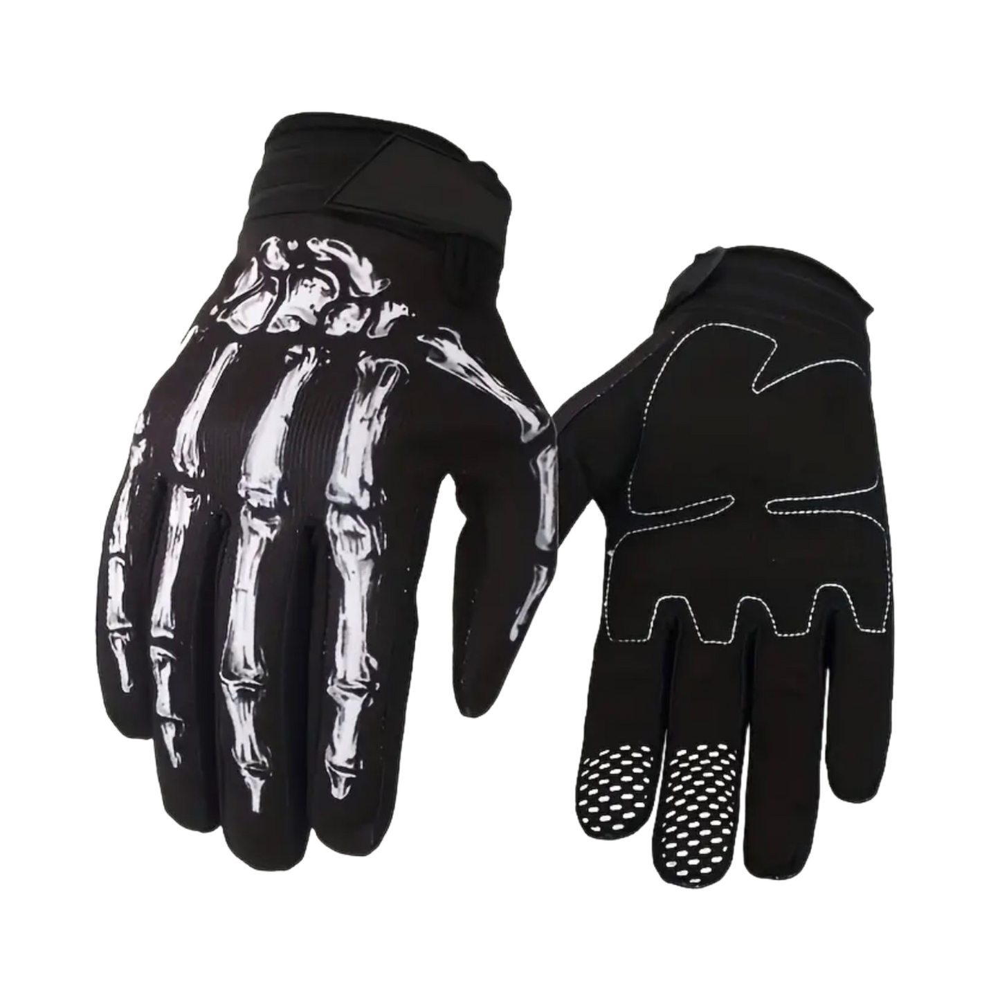 Simon Riley Ghost Skeletal Graphic Touchscreen Gloves