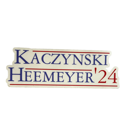 Ted Kaczynski Marvin Heemeyer '24 Presidential Bumper Sticker